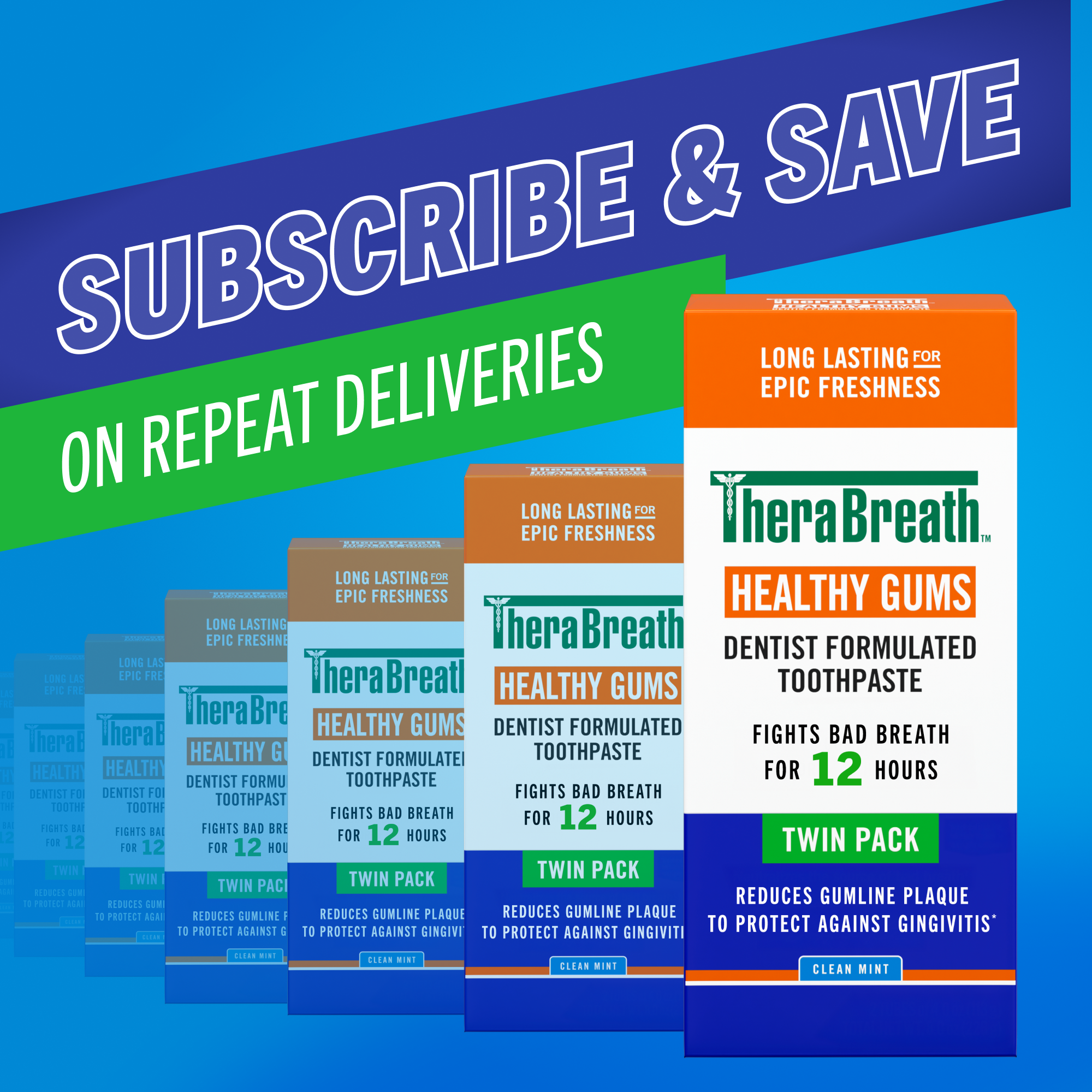 TheraBreath Healthy Gums Toothpaste. Helps Fight Gingivitis. Clean Mint