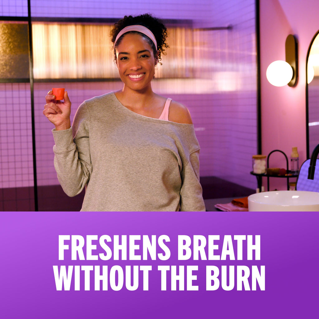 TheraBreath Complete Mouthwash. 6-in-1 Beneﬁts. Alcohol-Free. Revitalizing Mint