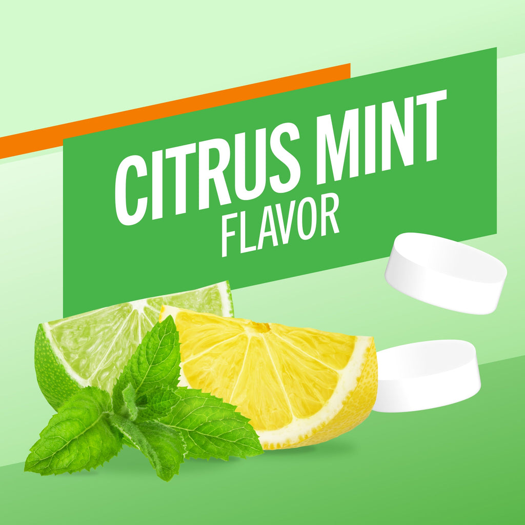 Fresh Breath Chewing Gum. Citrus Mint Flavor