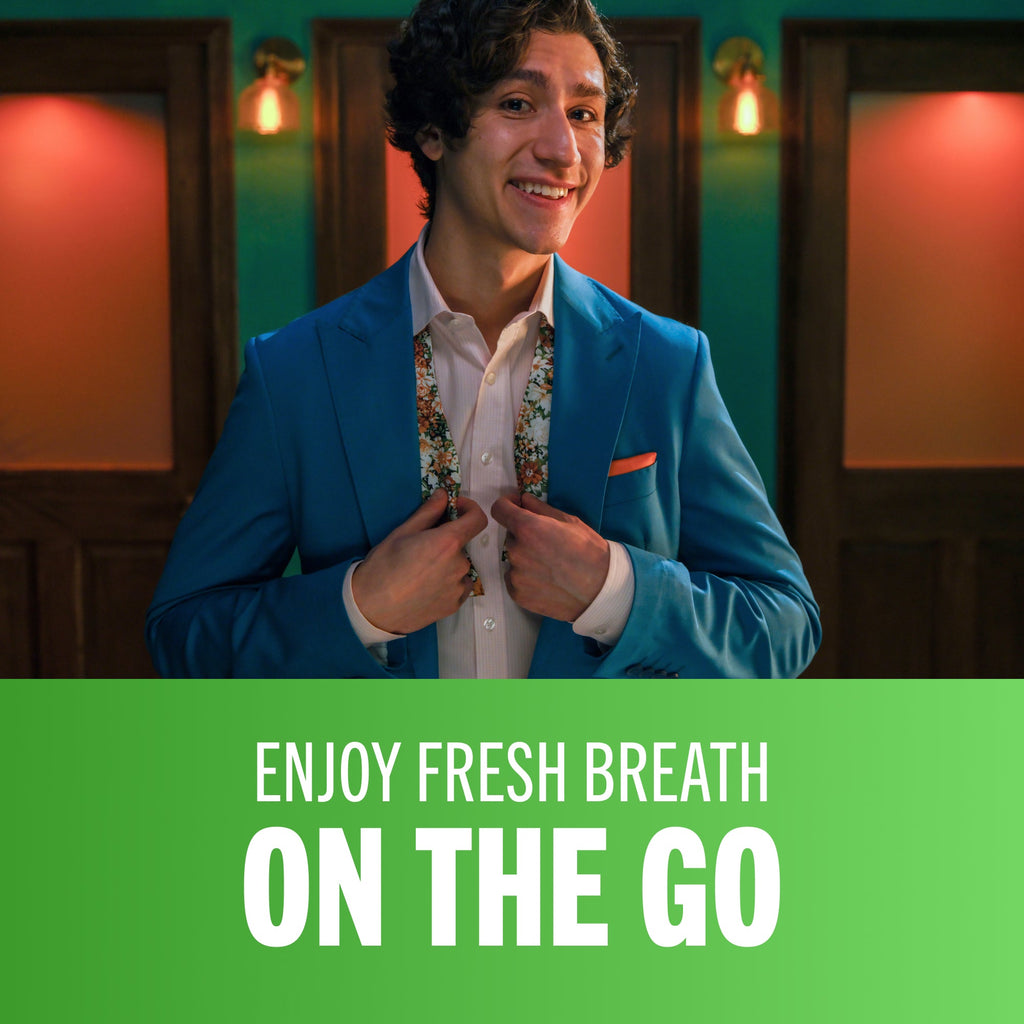 Fresh Breath Chewing Gum. Citrus Mint Flavor