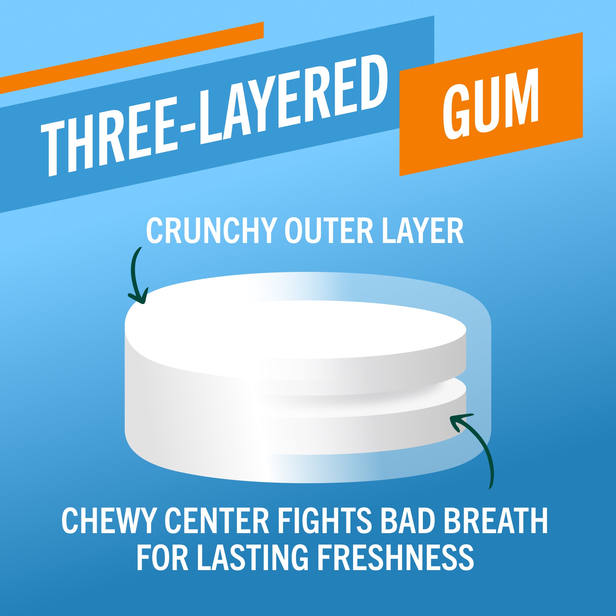 Chewing Gum. Invigorating Icy Mint Flavor