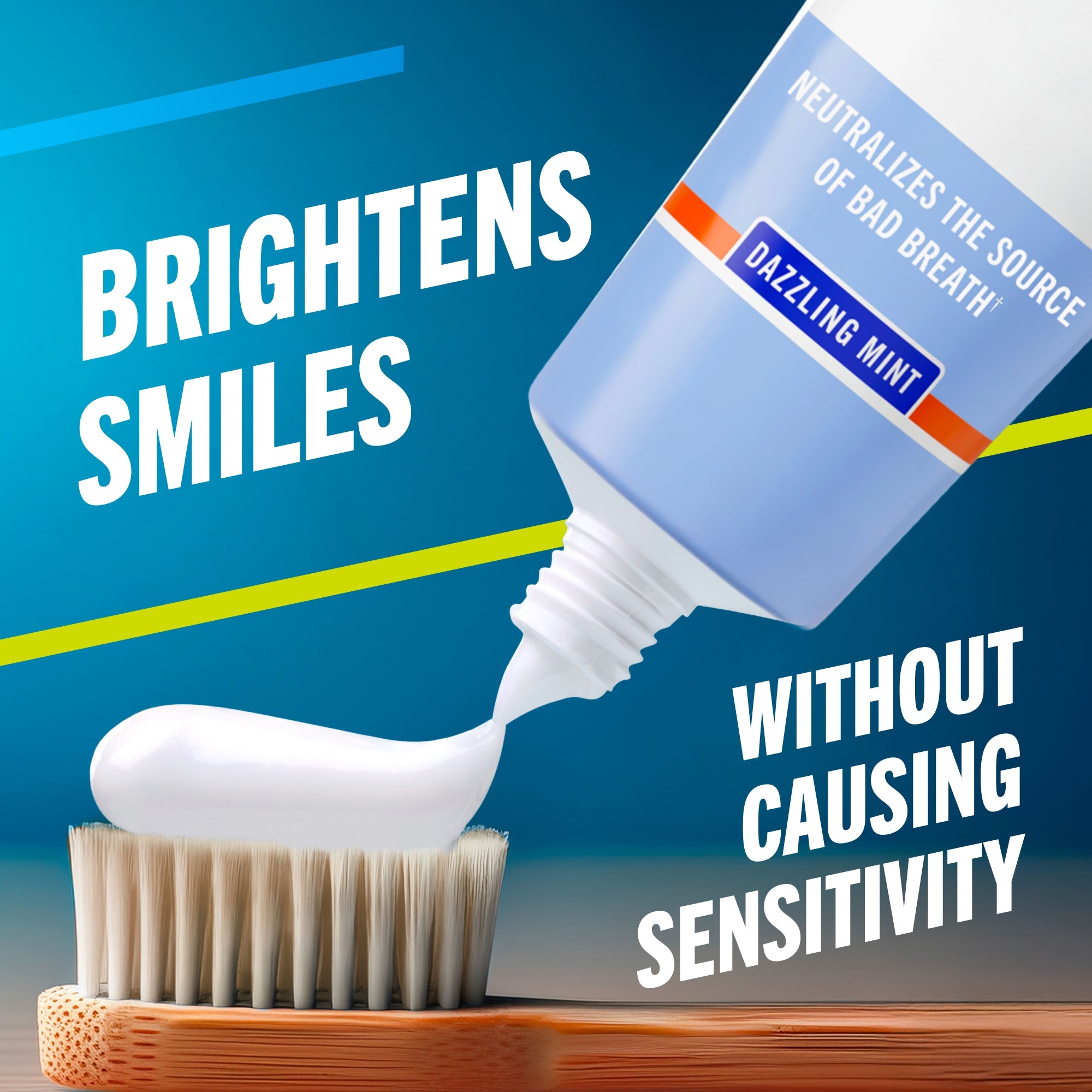 TheraBreath Whitening Toothpaste. Peroxide-Free & Anticavity. Dazzling Mint