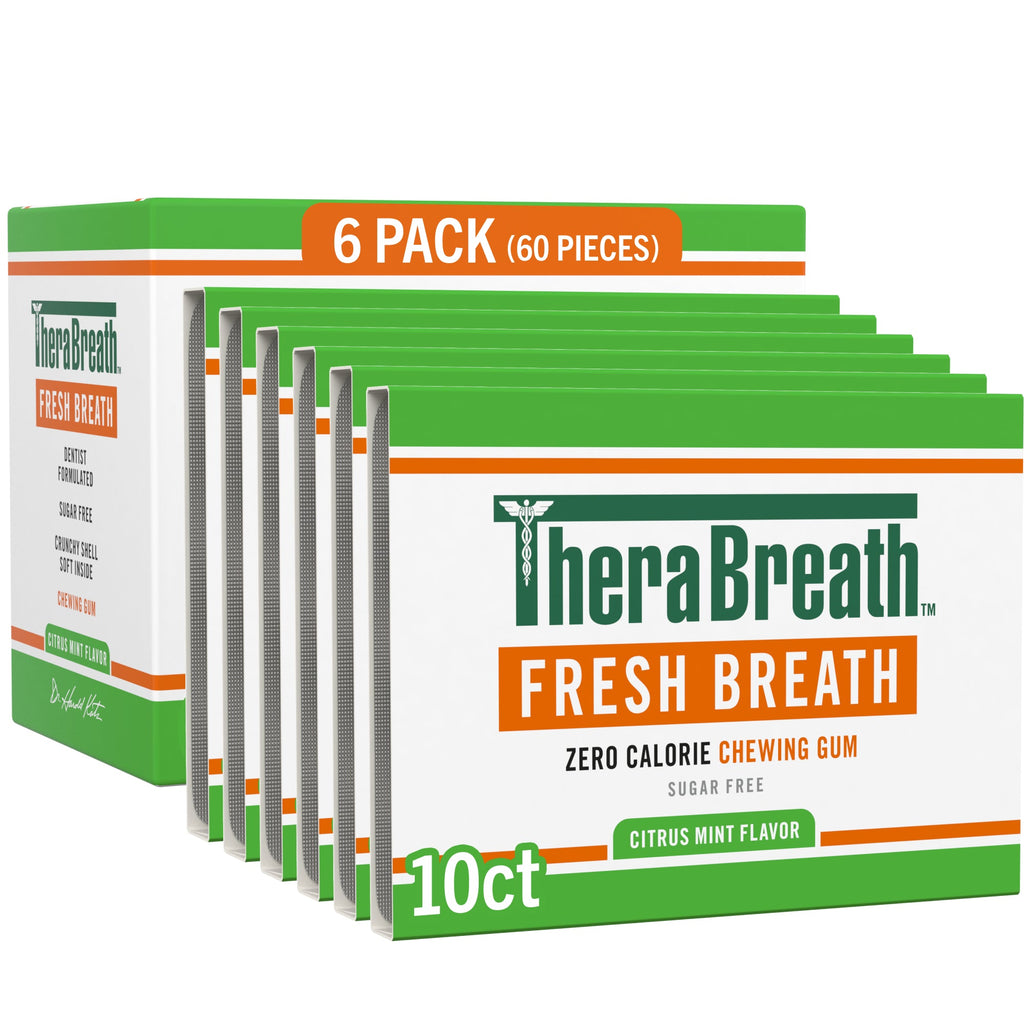Fresh Breath Chewing Gum. Citrus Mint Flavor