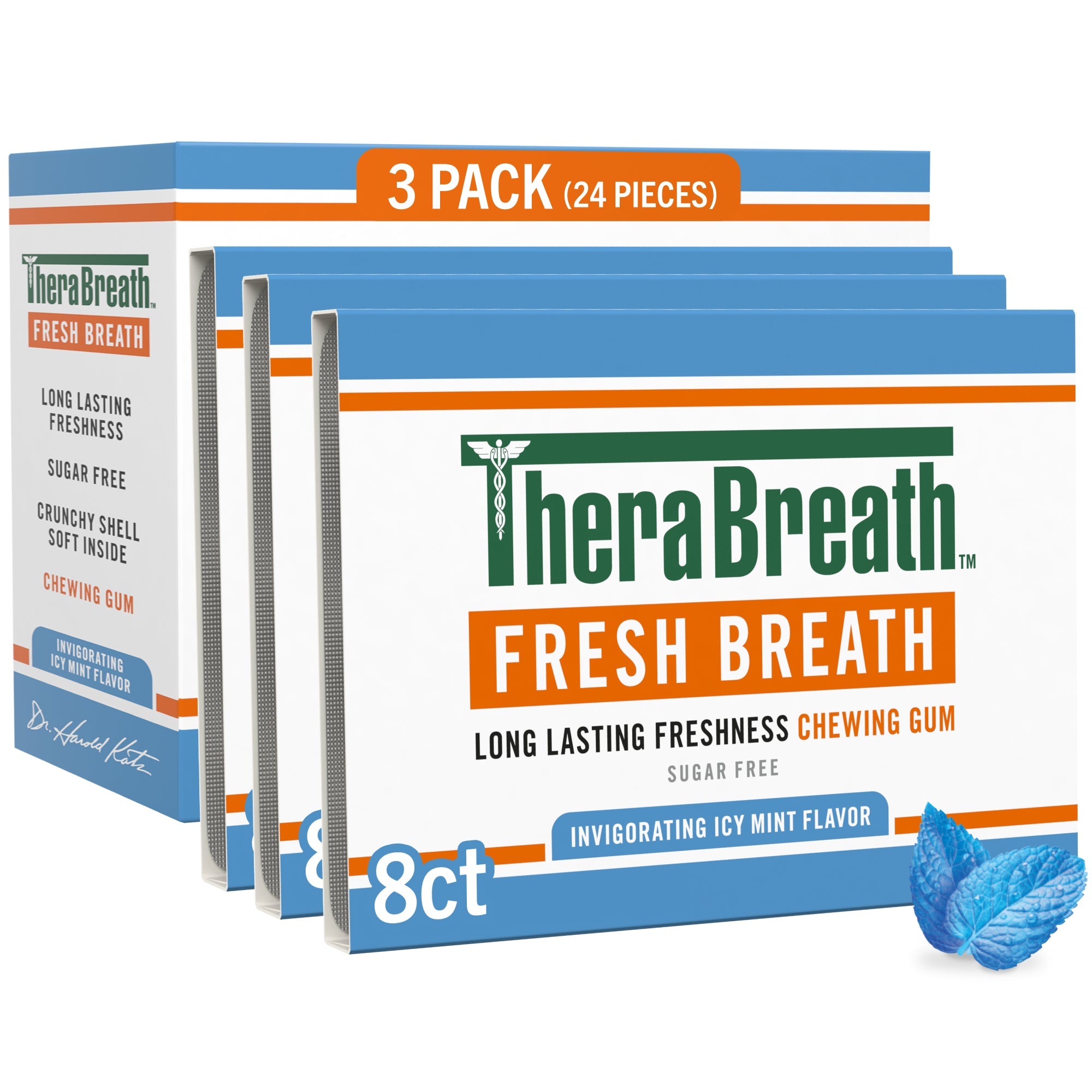 Chewing Gum. Invigorating Icy Mint Flavor