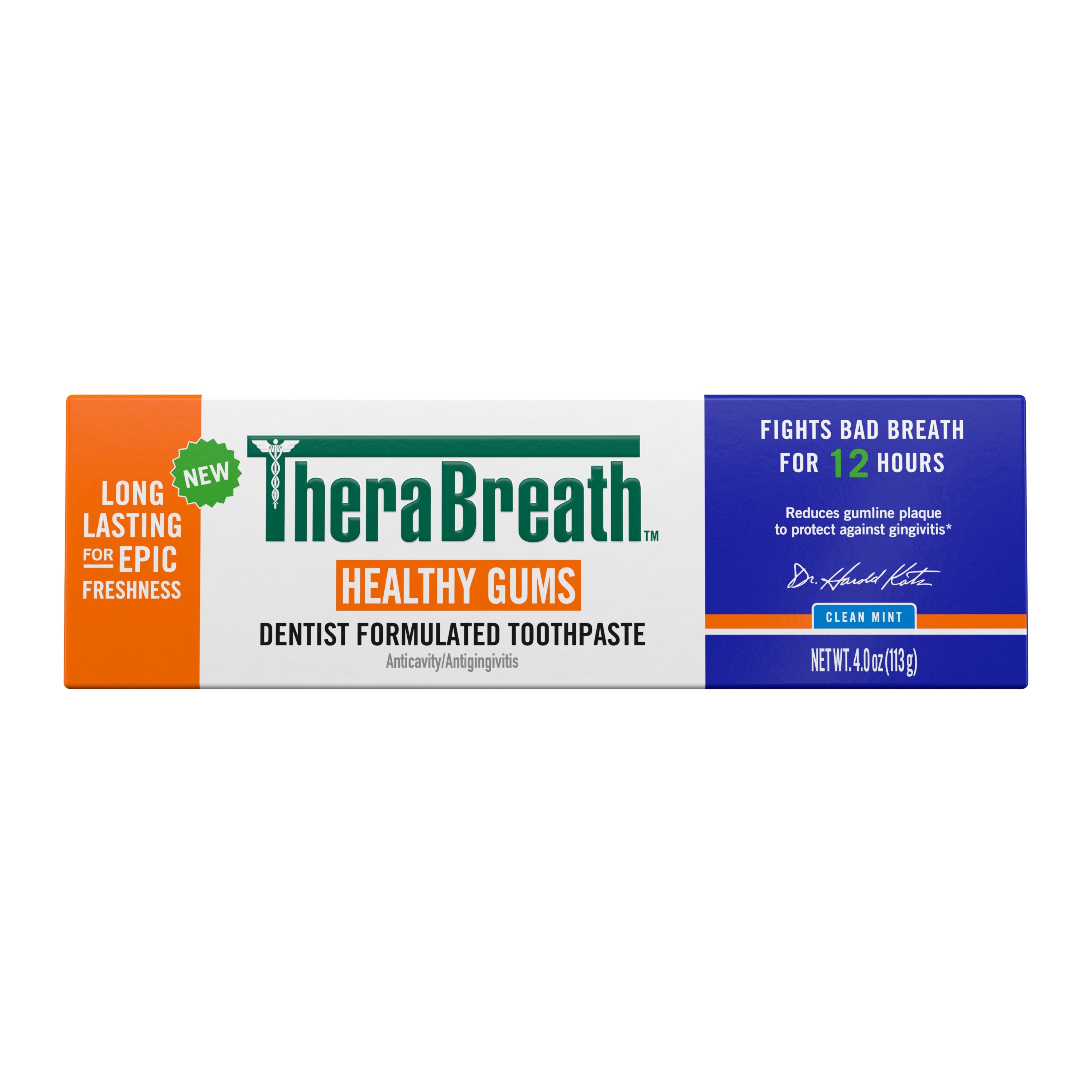 TheraBreath Healthy Gums Toothpaste. Helps Fight Gingivitis. Clean Mint
