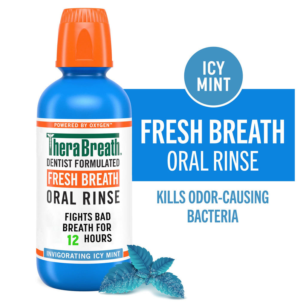 TheraBreath Fresh Breath Oral Rinse & Whitening Toothpaste Bundle